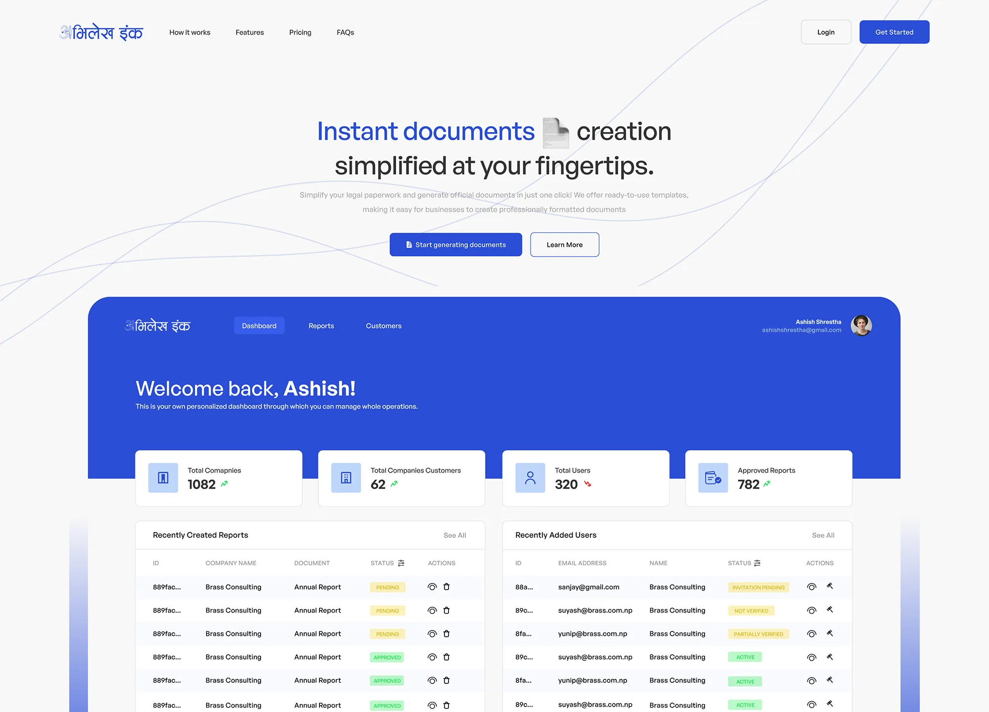 Abhilekha - Legal Document Platform
